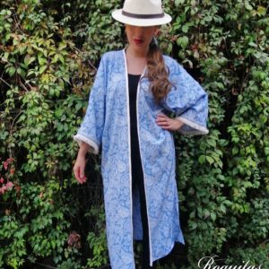 Kimono Maxi Tipo Mezclilla